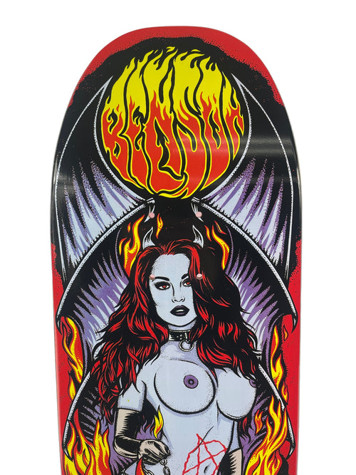 Benson Devil Woman Pro Deck - Death Skateboards POOL Shape 8.9 "