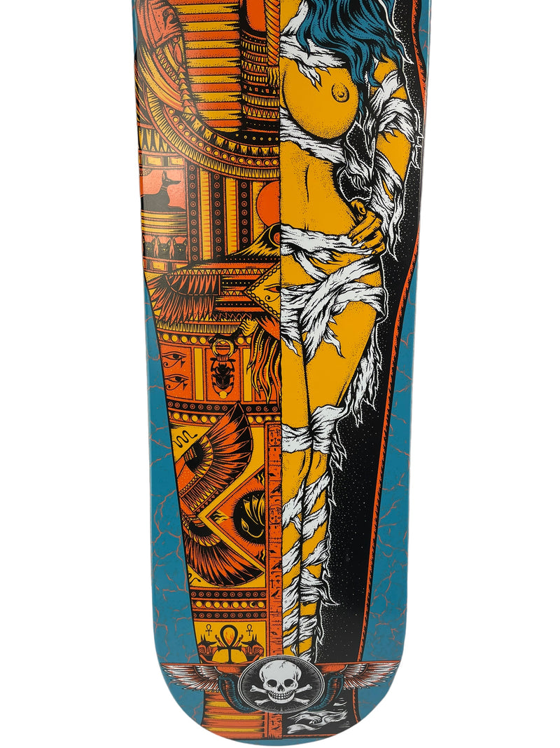 Dan Cates Mummy Blue - Skateboard Deck- Death Skateboards - choose your size - Woodchuck Laminates