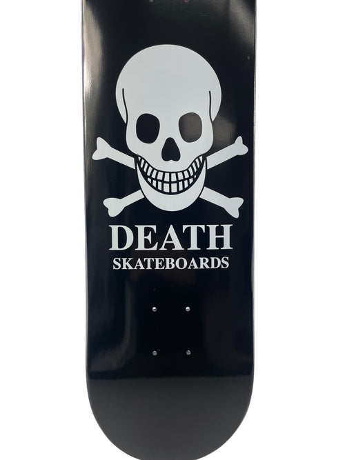 DEATH OG Black SKULL SKATEBOARD DECK- Death Skateboards - choose your size - Woodchuck Laminates