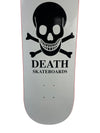DEATH OG White SKULL SKATEBOARD DECK- Death Skateboards - choose your size - Woodchuck Laminates