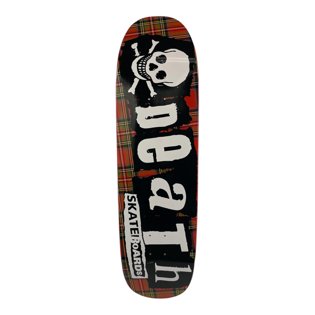 Death Tartan Punk - Death Skateboards POOL Shape 8.9 " - Woodchuck Laminates