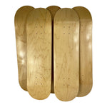 5 pack:  Hardrock skateboard blank Natural - Choose Size deck 8", 8.25" or 8.5" - Woodchuck Laminates