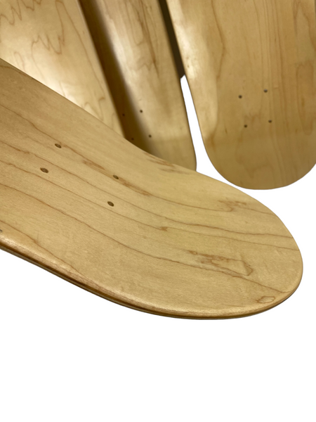 5 pack: Hardrock skateboard blank Natural - Choose Size deck