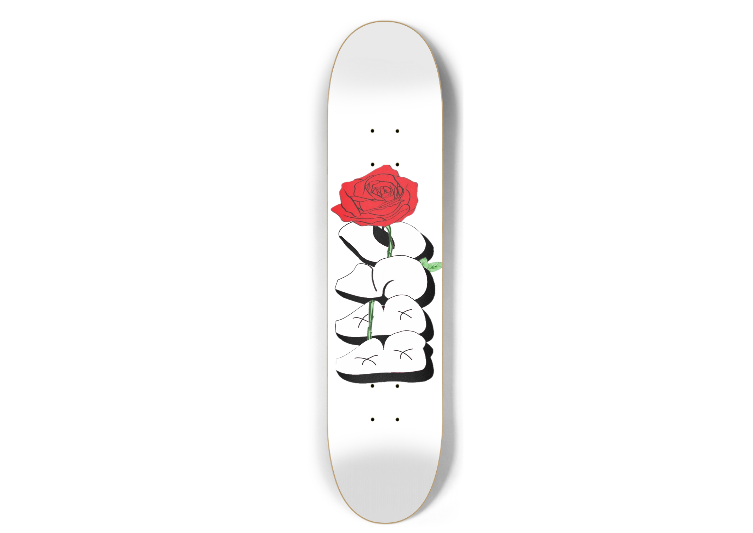 Custom Hardrock skateboard blank 2 stains - 8.375 SHAPE: C78184