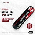 5X Custom OEM Printed Skateboards PACKAGES