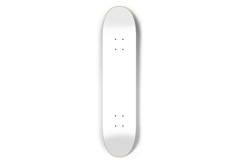 Custom Hardrock skateboard blank 1 stains - 7.5 SHAPE: C0175