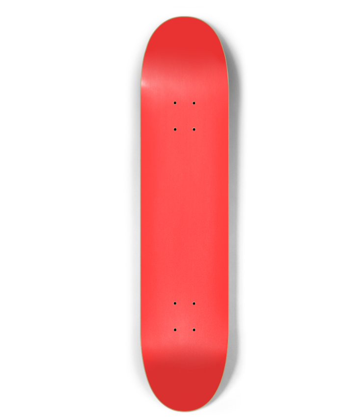 Custom Hardrock skateboard blank 1 stains - 7.5 SHAPE: C0175