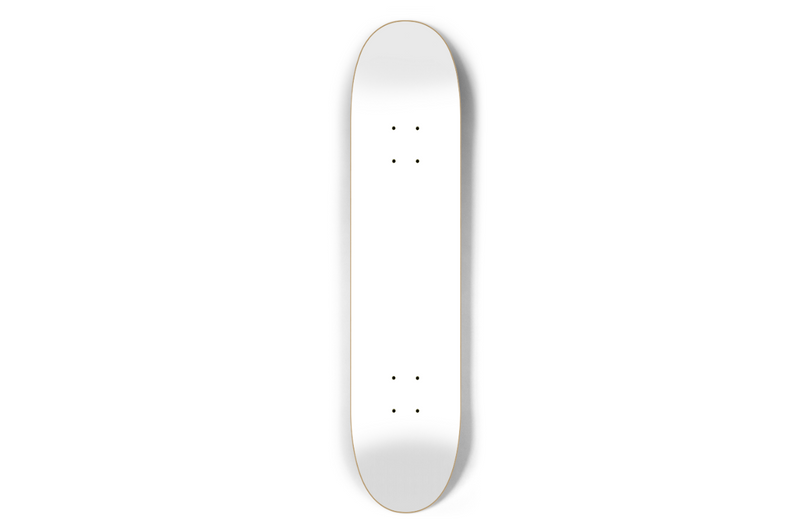 Custom Hardrock skateboard blank 1 stains - 7.5 SHAPE: C0175