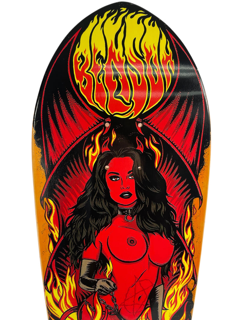 Benson Devil Woman Pro Deck - Death Skateboards CHANNEL POOL Shape 9.125