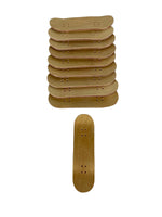 Premium skateboards Fingerboard Wooden Tech Deck Skateboard natural wood grain no stains Lot of 10 - Woodchuck Laminates