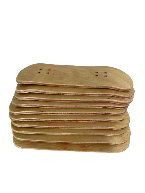 Premium skateboards Fingerboard Wooden Tech Deck Skateboard natural wood grain no stains Lot of 10 - Woodchuck Laminates