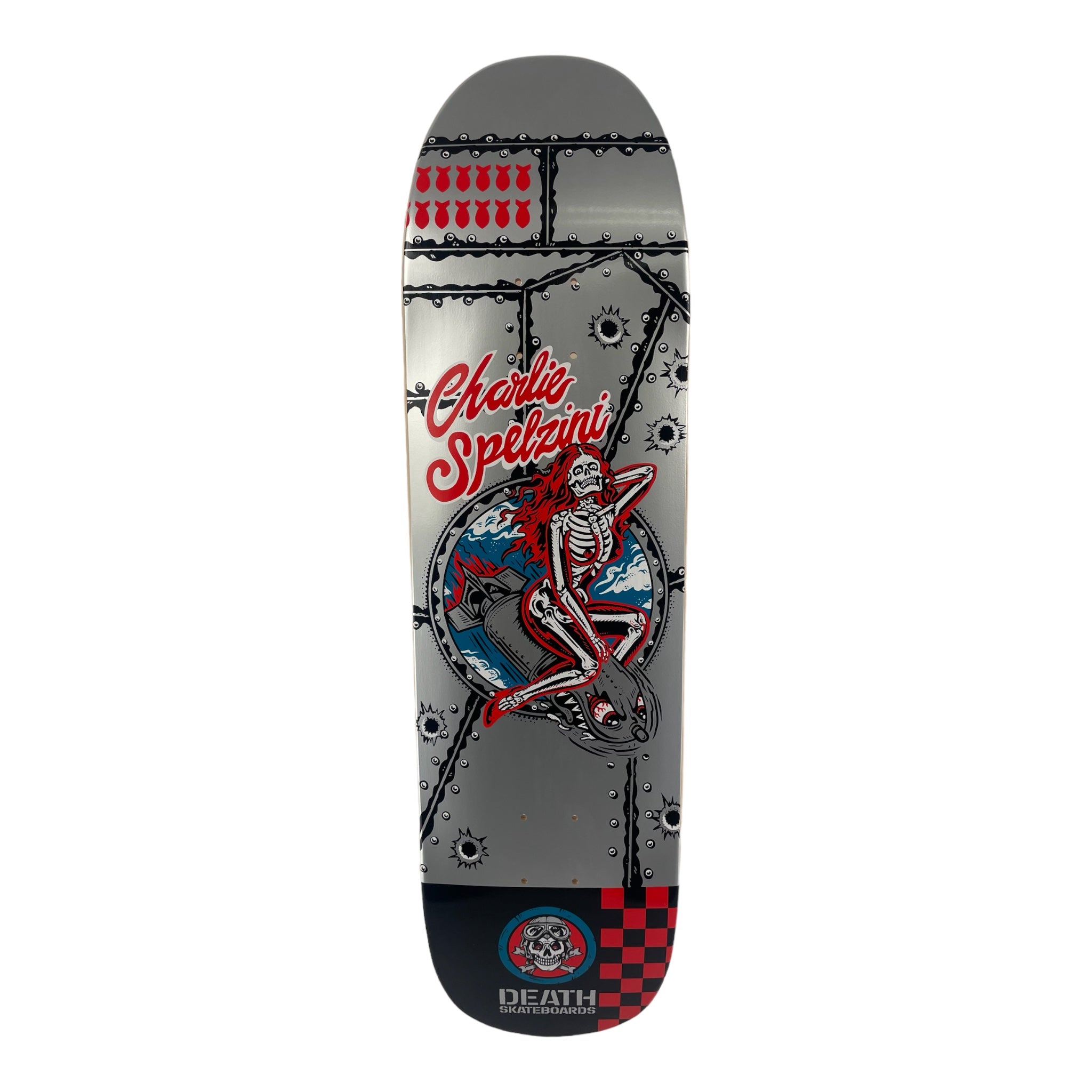 Charlie Spelzini Pro deck - Death Skateboards - SQUARE NOSE POOL SHAPE