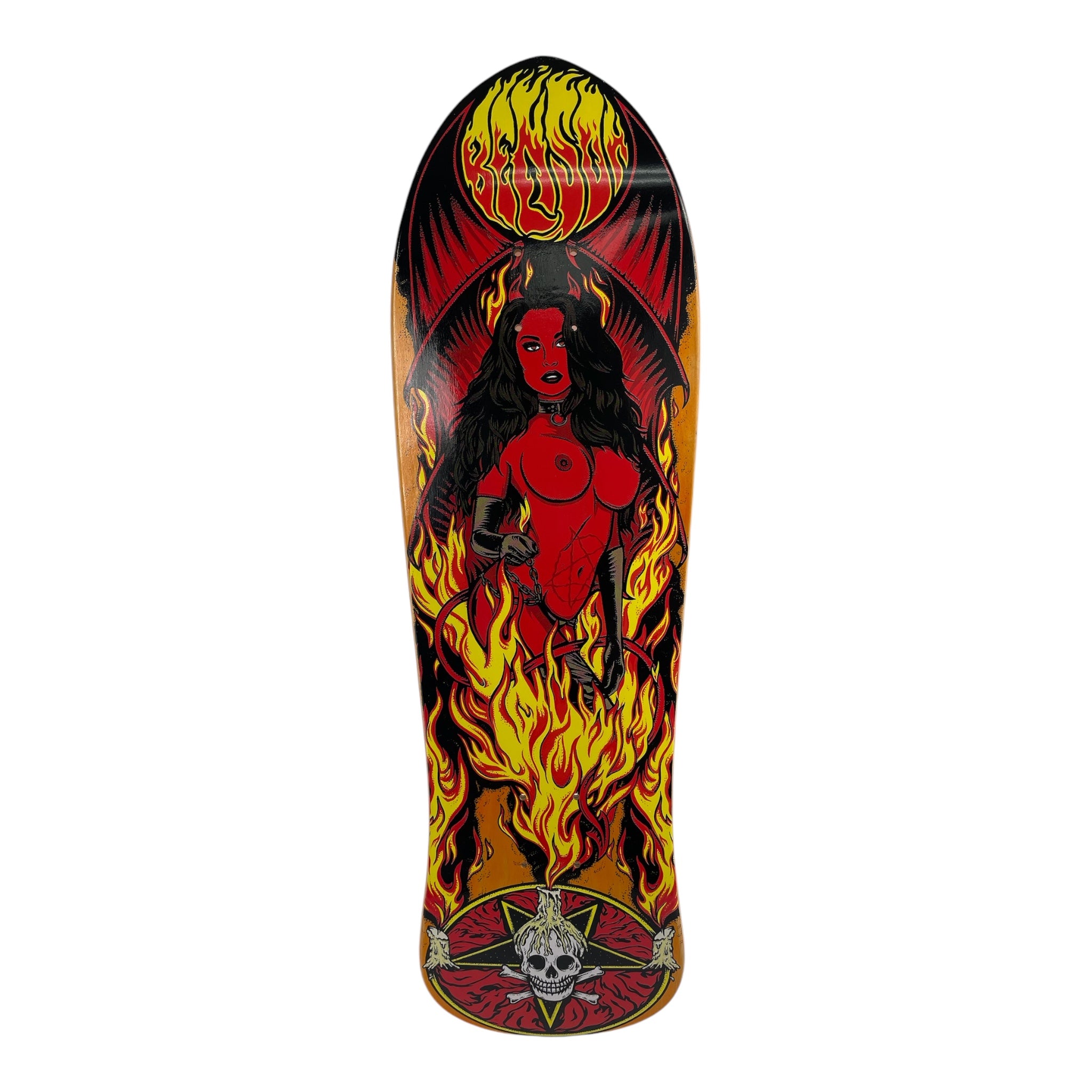 Benson Devil Woman Pro Deck - Death Skateboards CHANNEL POOL Shape 9.1