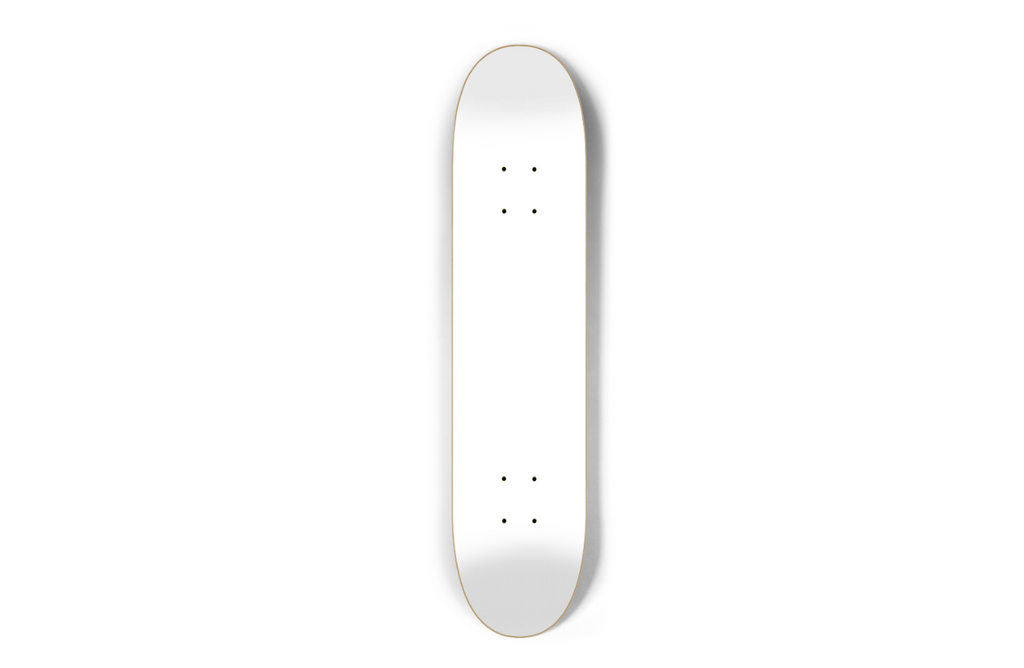 Hardrock skateboard blank 2 stains - 7.25 SHAPE - Woodchuck Laminates