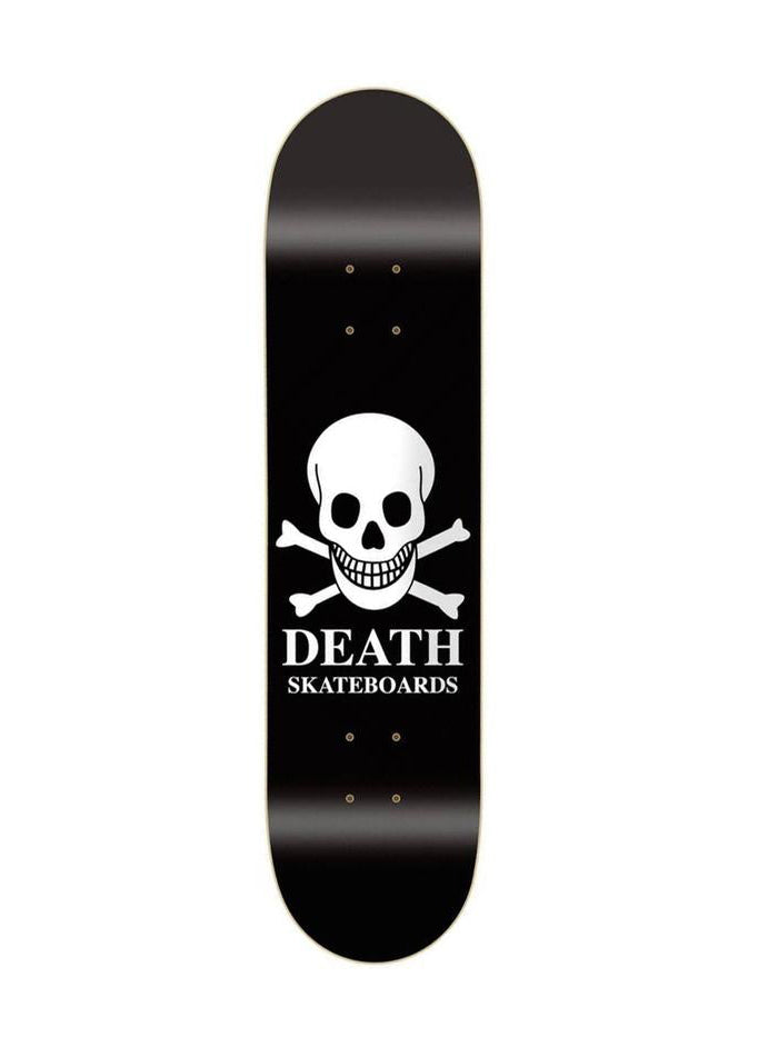 DEATH OG Black SKULL SKATEBOARD DECK- Death Skateboards - choose your size - Woodchuck Laminates