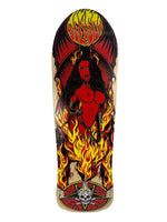 Benson RED Devil Woman Pro Deck  - Death Skateboards - CHANNEL POOL Shape 9.125" - Woodchuck Laminates