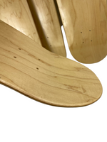 5 pack:  Hardrock skateboard blank Natural - Choose Size deck 8", 8.25" or 8.5" - Woodchuck Laminates