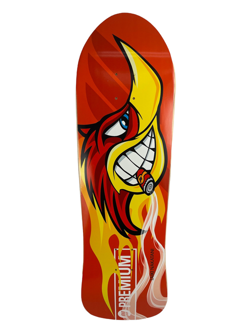 WOODY WOODPECKER RACING TAIKI PREMIUM Skateboards CHANNEL POOL Shape 9.125 " - Woodchuck Laminates