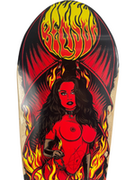 Benson RED Devil Woman Pro Deck  - Death Skateboards - CHANNEL POOL Shape 9.125" - Woodchuck Laminates